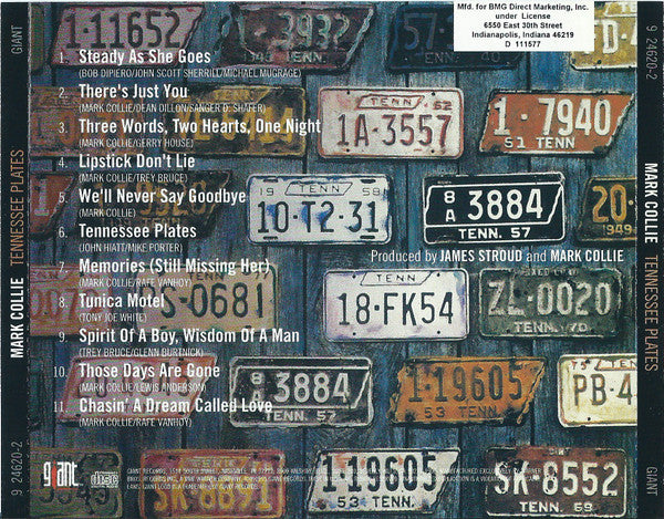 Mark Collie : Tennessee Plates (Album,Club Edition)