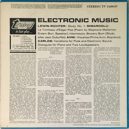 Various : Electronic Music (LP,Album,Reissue,Stereo)