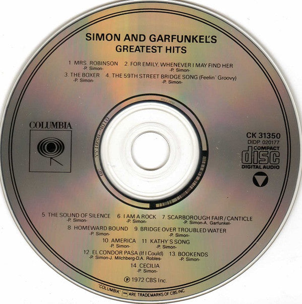 Simon & Garfunkel : Simon And Garfunkel's Greatest Hits (Compilation,Reissue)