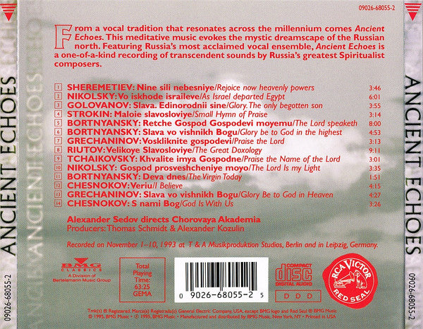 Мужской Хор «Хоровая Академия» (Александр Седов), Alexander Sedov : Ancient Echoes (Album,Stereo)