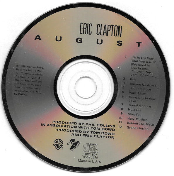 Eric Clapton : August (Album,Club Edition)