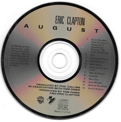 Eric Clapton : August (Album,Club Edition)