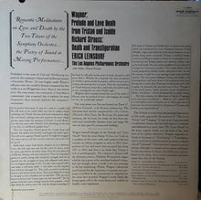 Richard Wagner / Richard Strauss - Erich Leinsdorf, Los Angeles Philharmonic Orchestra : Prelude And Love Death / Death And Transfiguration (LP,Album,Mono)