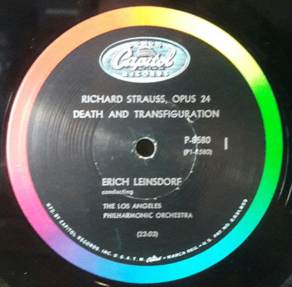Richard Wagner / Richard Strauss - Erich Leinsdorf, Los Angeles Philharmonic Orchestra : Prelude And Love Death / Death And Transfiguration (LP,Album,Mono)