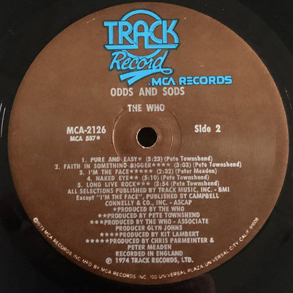 Who, The : Odds & Sods (LP,Compilation,Stereo)
