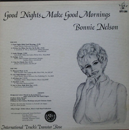 Bonnie Nelson (3) : Good Nights Make Good Mornings (LP,Album)