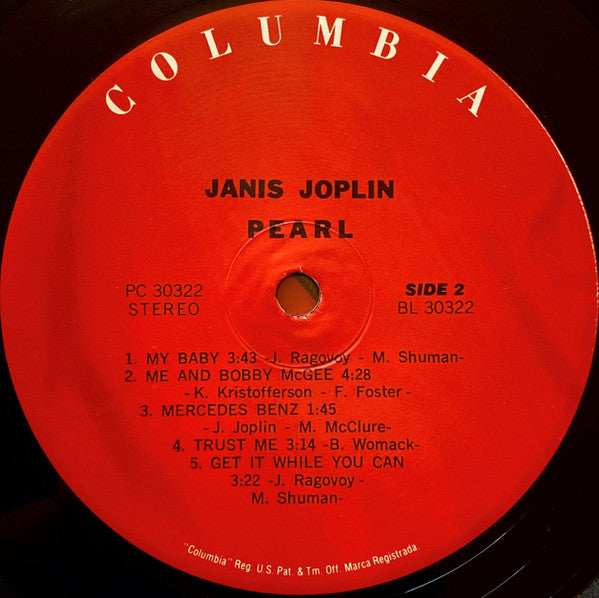 Janis Joplin / Full Tilt Boogie Band : Pearl (LP,Album,Reissue)