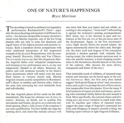 Martha Argerich - Riccardo Chailly - Kiril Kondrashin : Rachmaninoff 3 • Tchaikovsky 1 (Compilation,Club Edition)