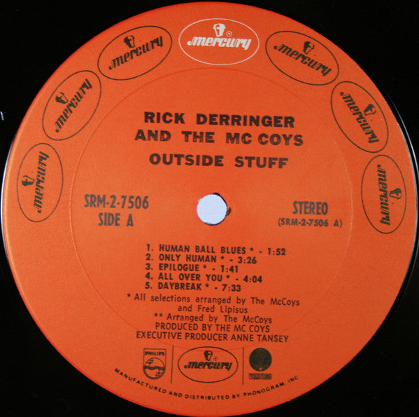 Rick Derringer And McCoys, The : Outside Stuff (LP,Compilation)