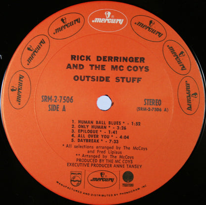 Rick Derringer And McCoys, The : Outside Stuff (LP,Compilation)
