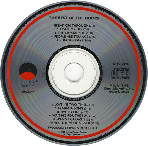 Doors, The : The Best Of The Doors (Compilation,Club Edition,Reissue,Remastered)