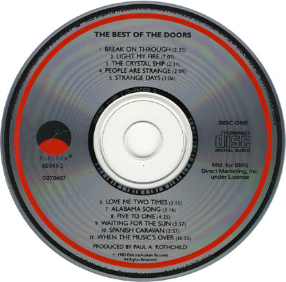 Doors, The : The Best Of The Doors (Compilation,Club Edition,Reissue,Remastered)
