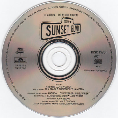 Andrew Lloyd Webber : Sunset Boulevard (World Premiere Recording) (Album)