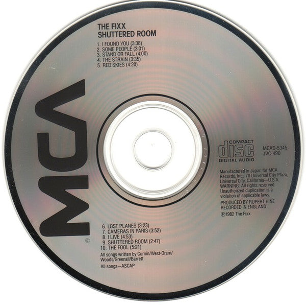 Fixx, The : Shuttered Room (Album,Reissue)