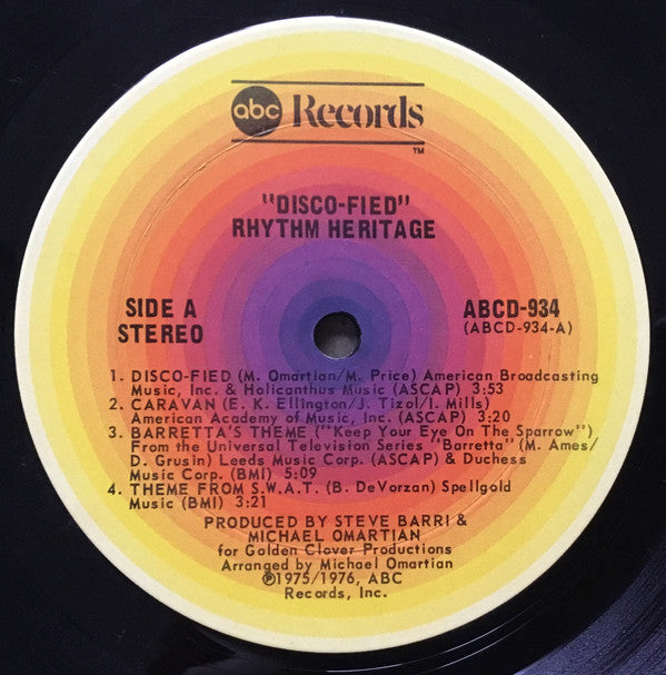 Rhythm Heritage : Disco-Fied (LP,Album,Stereo)