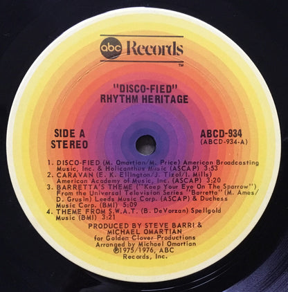 Rhythm Heritage : Disco-Fied (LP,Album,Stereo)