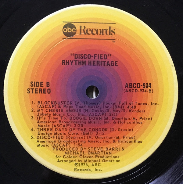 Rhythm Heritage : Disco-Fied (LP,Album,Stereo)