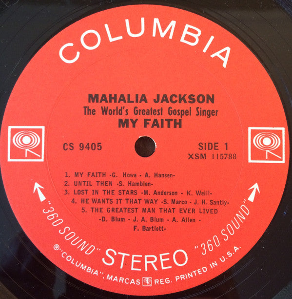 Mahalia Jackson : My Faith (LP,Album,Stereo)