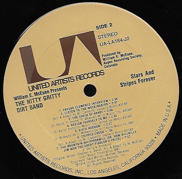 William E. McEuen Presents Nitty Gritty Dirt Band : Stars And Stripes Forever (LP,Album)