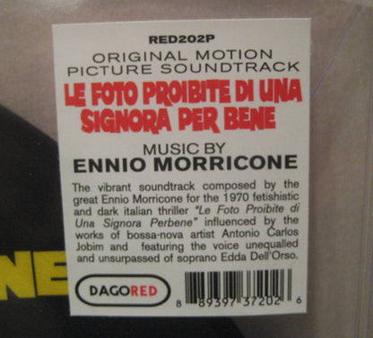 Ennio Morricone : Le Foto Proibite Di Una Signora Per Bene (Original Motion Picture Soundtrack) (LP,Album,Limited Edition,Picture Disc,Reissue)