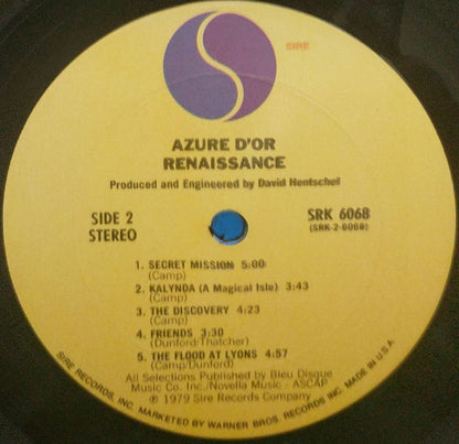 Renaissance (4) : Azure D'or (LP,Album,Club Edition)