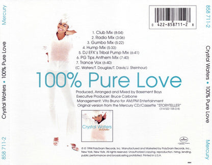Crystal Waters : 100% Pure Love (Maxi-Single)