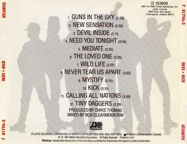 INXS : Kick (Album,Club Edition,Reissue)