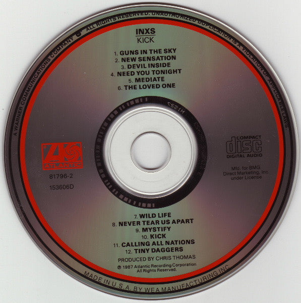 INXS : Kick (Album,Club Edition,Reissue)