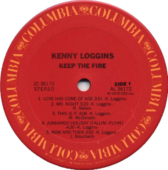 Kenny Loggins : Keep The Fire (LP,Album)