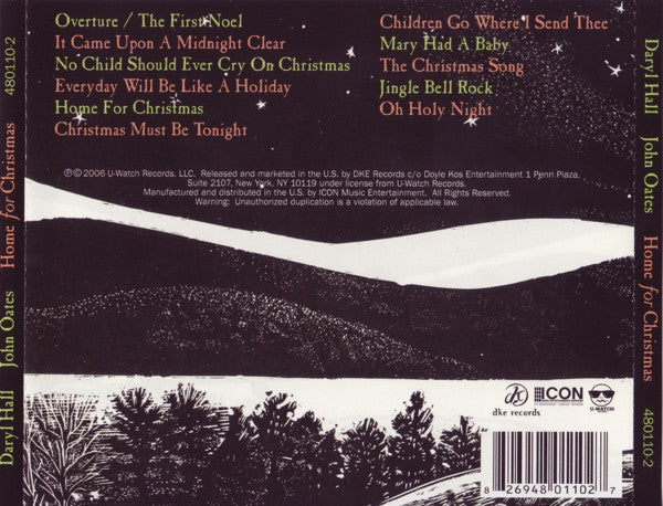 Daryl Hall & John Oates : Home For Christmas (Album)
