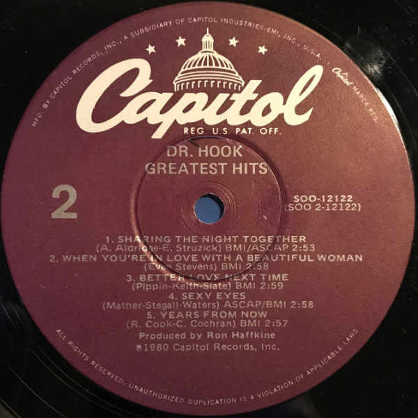 Dr. Hook : Greatest Hits (LP,Compilation)