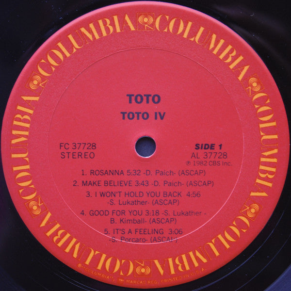 Toto : Toto IV (LP,Album)