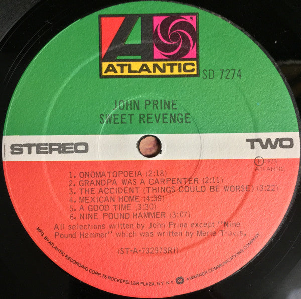 John Prine : Sweet Revenge (LP,Album,Repress)
