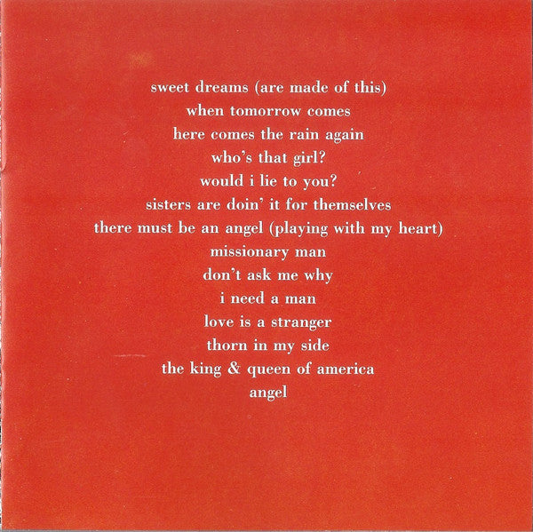 Eurythmics : Greatest Hits (Compilation,Club Edition,Stereo)
