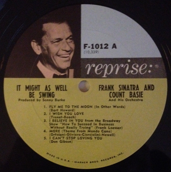 Frank Sinatra • Count Basie Orchestra : It Might As Well Be Swing (LP,Album,Mono)