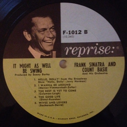 Frank Sinatra • Count Basie Orchestra : It Might As Well Be Swing (LP,Album,Mono)