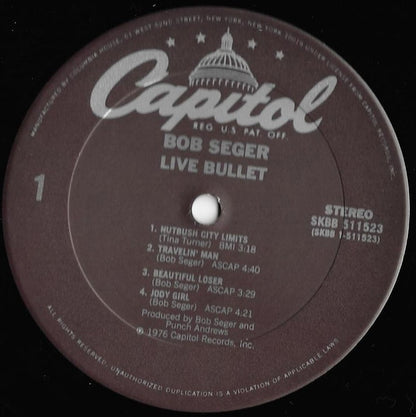 Bob Seger And The Silver Bullet Band : Live Bullet (LP,Album,Club Edition,Reissue,Repress)