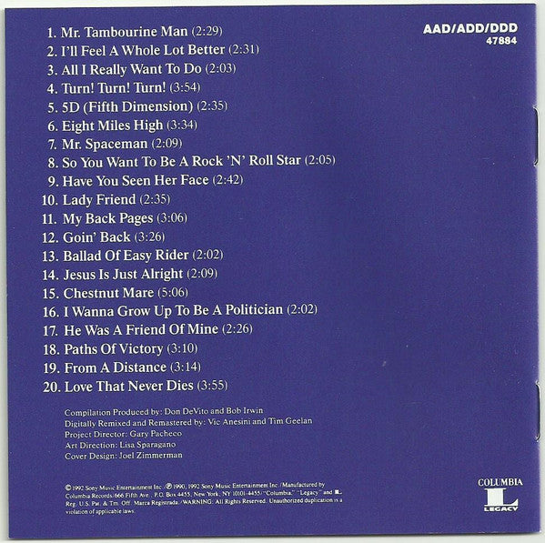 Byrds, The : 20 Essential Tracks From The Boxed Set: 1965-1990 (Compilation,Reissue,Remastered)