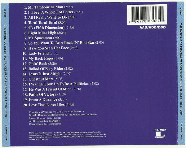 Byrds, The : 20 Essential Tracks From The Boxed Set: 1965-1990 (Compilation,Reissue,Remastered)
