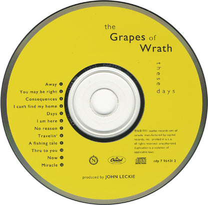 Grapes Of Wrath, The : These Days (Album)