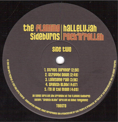 Flaming Sideburns, The : Hallelujah Rock'n'Rollah (LP,Album)