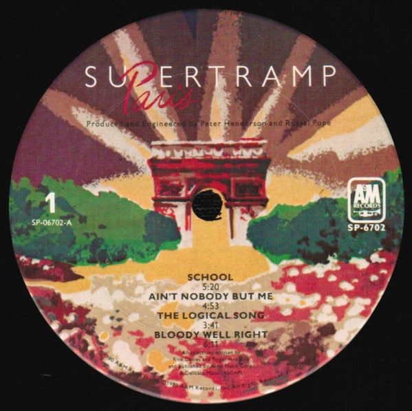 Supertramp : Paris (LP,Album,Club Edition)