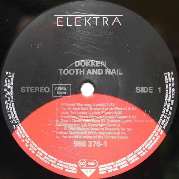 Dokken : Tooth And Nail (LP,Album)