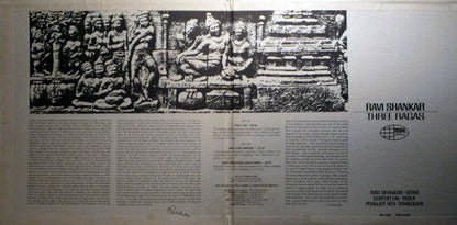 Ravi Shankar : Three Ragas (LP,Album,Reissue,Stereo)