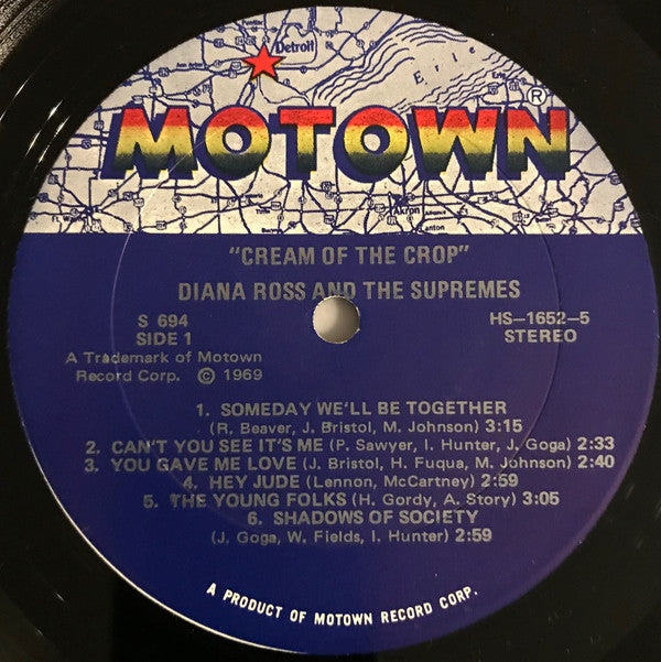 Supremes, The : Cream Of The Crop (LP,Album,Stereo)