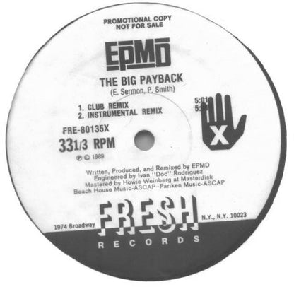 EPMD : The Big Payback (12",Promo)