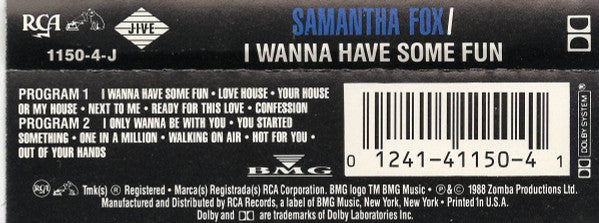 Samantha Fox : I Wanna Have Some Fun (Album)
