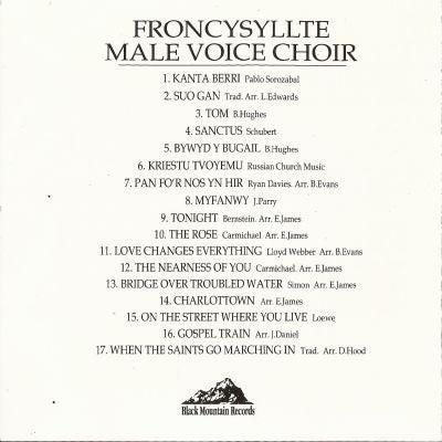 Froncysyllte Male Voice Choir, The :  The Froncysyllte Male Voice Choir (Album)