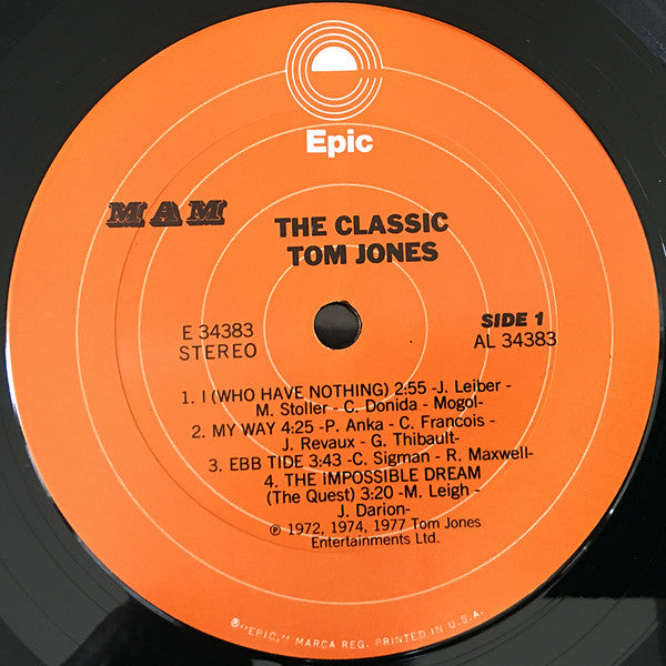 Tom Jones : The Classic (LP,Compilation)