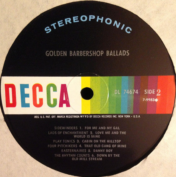 Various : Golden Barbershop Ballads (LP,Compilation)